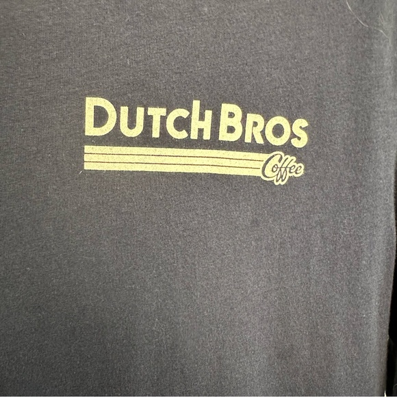 Unisex Dutch Bros Classic Vintage Navy T-Shirt SMALL+Medium/Large Crewneck 1992 - Picture 3 of 8